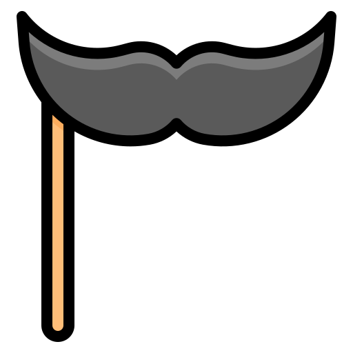 Mustache Generic Outline Color icon