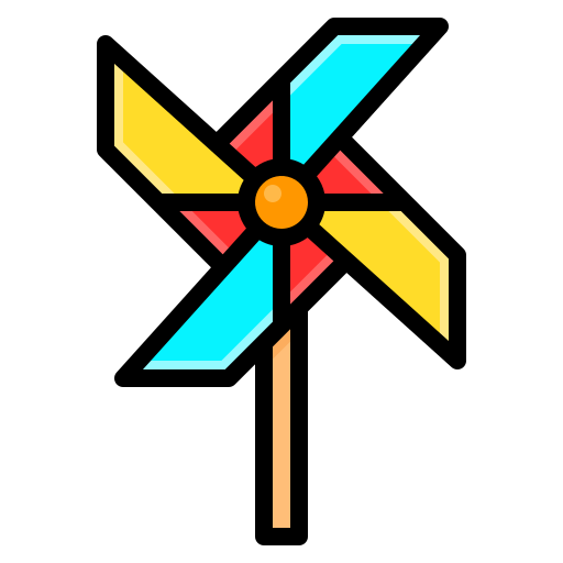 windmolen Generic Outline Color icoon