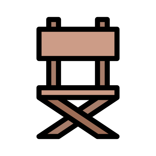 silla de madera Generic Outline Color icono
