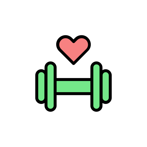 Dumbell Generic Outline Color icon