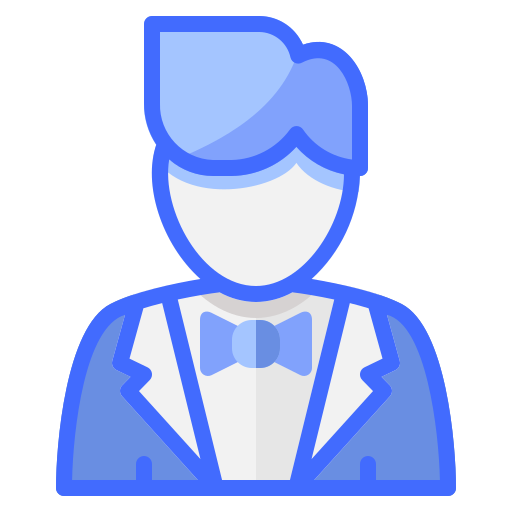 バーテンダー Generic Blue icon