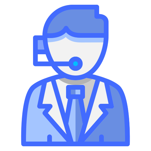 klantenservice Generic Blue icoon