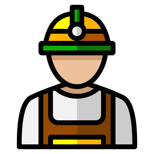 mijnwerker Generic Outline Color icoon