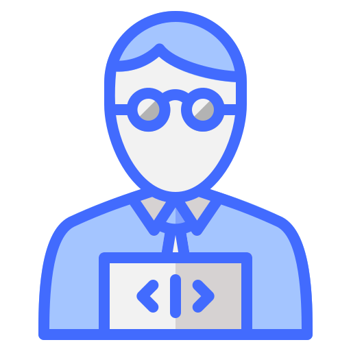 プログラマー Generic Blue icon
