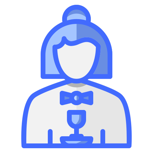 Waitress Generic Blue icon