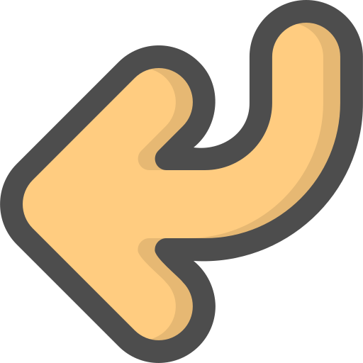 Turn left Generic Outline Color icon