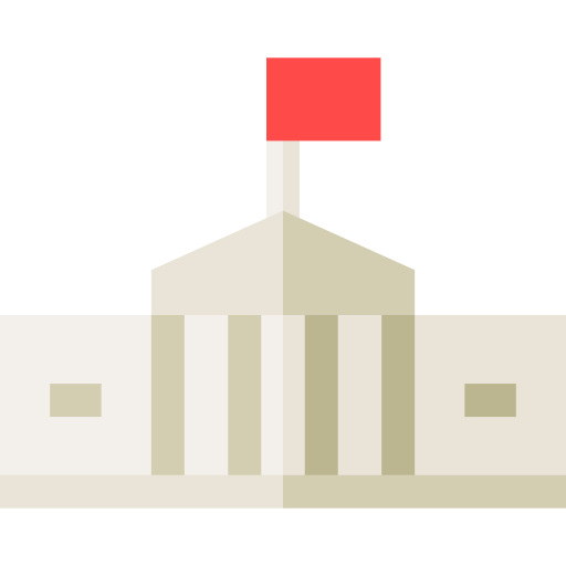 White house Basic Straight Flat icon