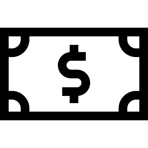 dólar Basic Straight Lineal icono