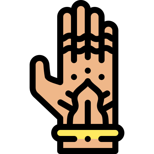 ręka malowana henną Detailed Rounded Lineal color ikona