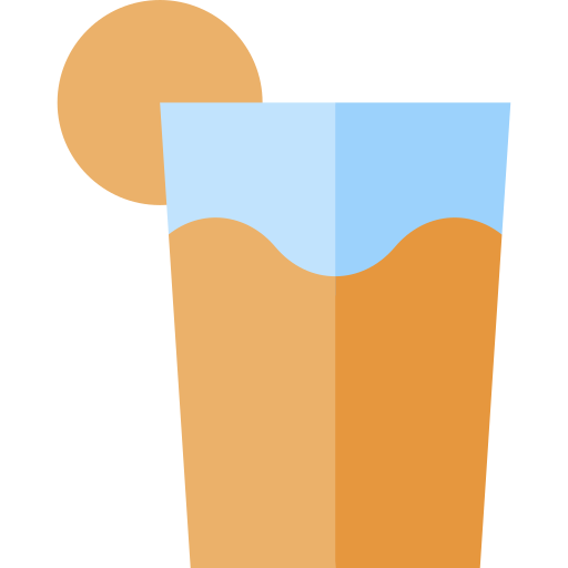 Orange juice Basic Straight Flat icon