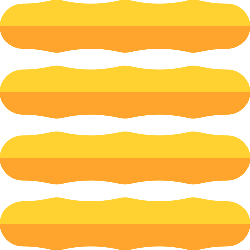 palitos de pan Basic Rounded Flat icono
