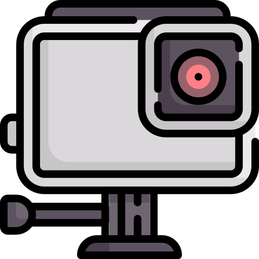 actie camera Special Lineal color icoon