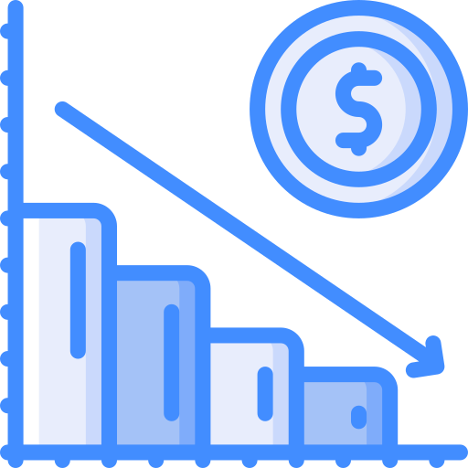 Graph Basic Miscellany Blue icon