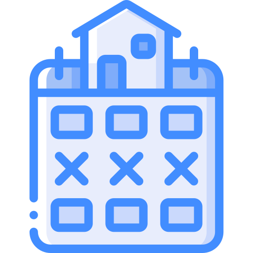 calendario Basic Miscellany Blue icona