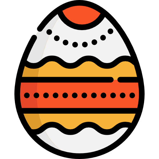 huevo de pascua Special Lineal color icono