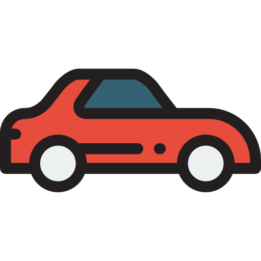 車 Detailed Rounded Lineal color icon