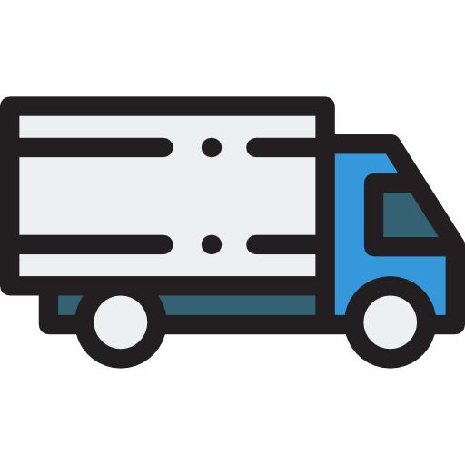 Delivery truck Detailed Rounded Lineal color icon