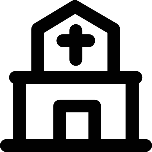 Church Vector Market Bold Rounded icon