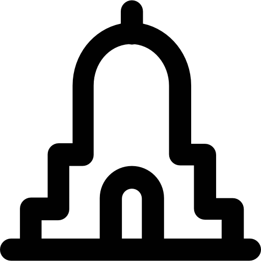 Mosque Vector Market Bold Rounded icon