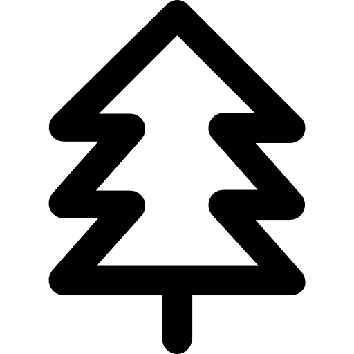 Christmas tree Vector Market Bold Rounded icon