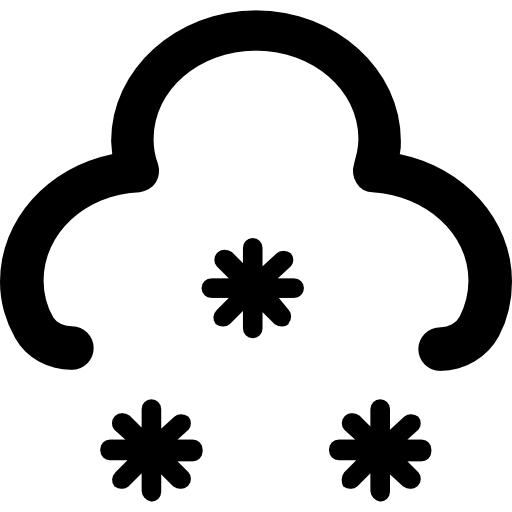 Śnieg Vector Market Bold Rounded ikona