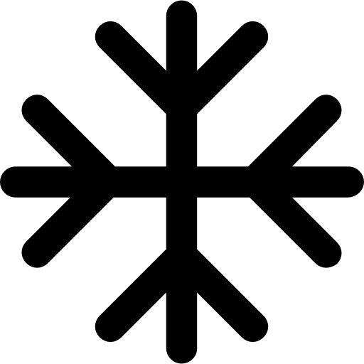 copo de nieve Vector Market Bold Rounded icono