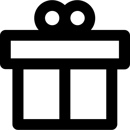 caja de regalo Vector Market Bold Rounded icono