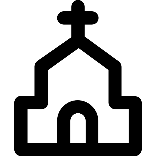 iglesia Vector Market Bold Rounded icono