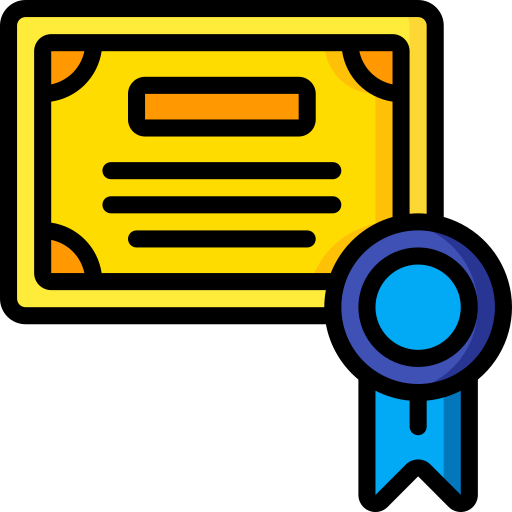 Certificate Basic Miscellany Lineal Color icon