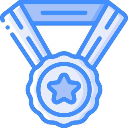 medalha Basic Miscellany Blue Ícone