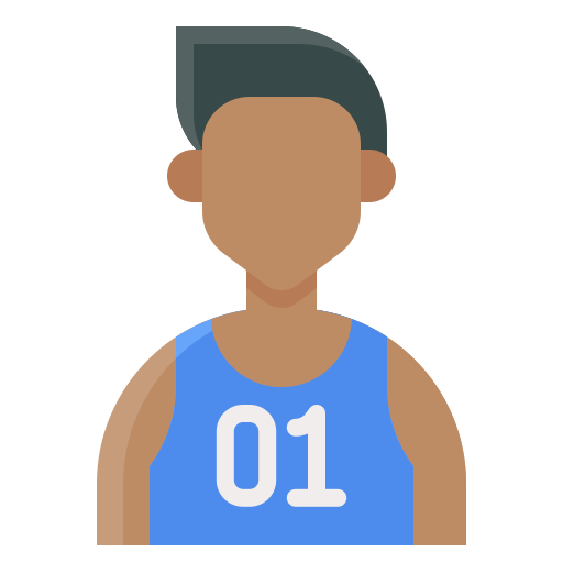 jugador de baloncesto Generic Flat icono