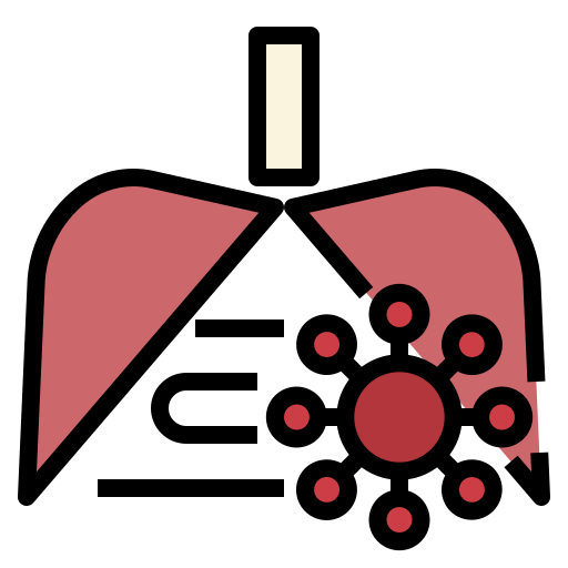 poumon Generic Outline Color Icône