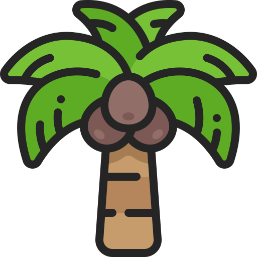 Кокосовая пальма Generic Outline Color иконка
