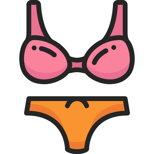 bikini Generic Outline Color icona