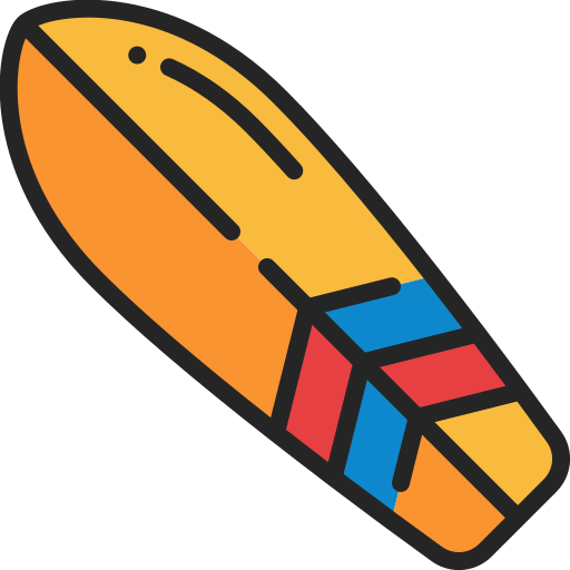 deska surfingowa Generic Outline Color ikona