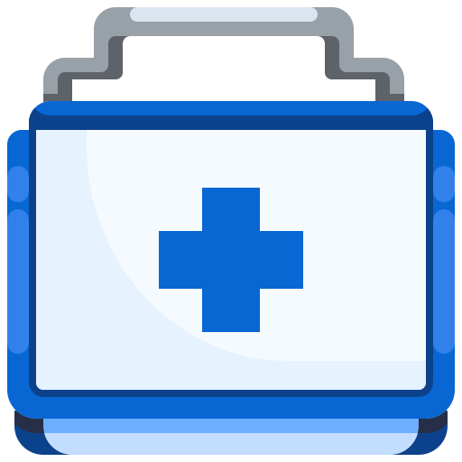 First aid kit Justicon Flat icon