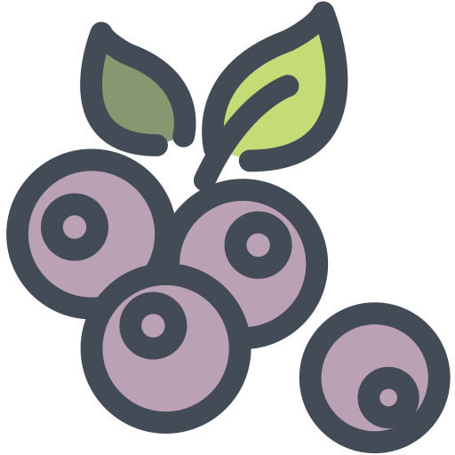 Blueberry Generic Outline Color icon