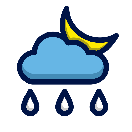 deszczowy dzień Generic Outline Color ikona