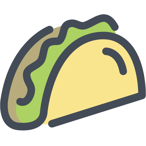 taco Generic Outline Color icono