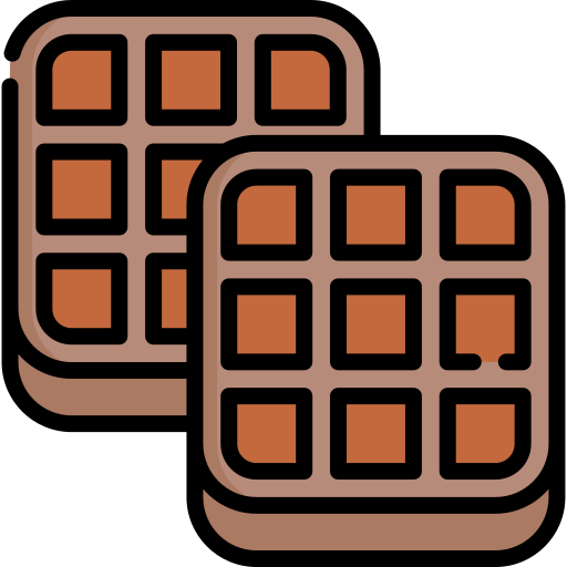 Waffle Special Lineal color icon