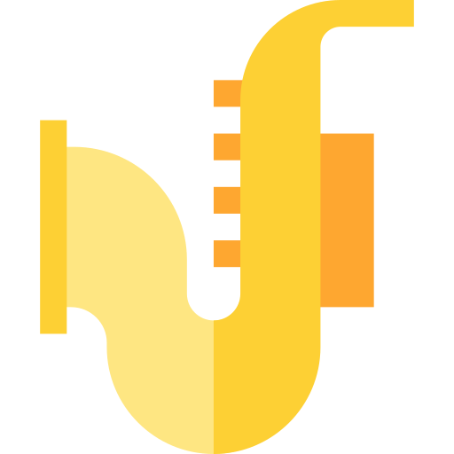 saxofoon Basic Straight Flat icoon