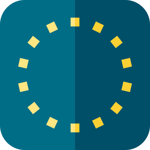 unión europea Basic Straight Flat icono