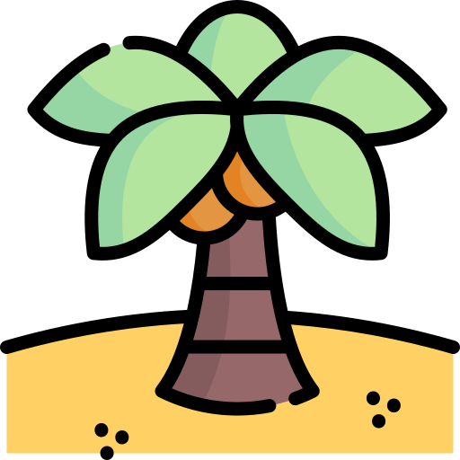 ヤシの木 Special Lineal color icon