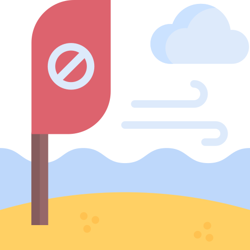 verboden te zwemmen Special Flat icoon