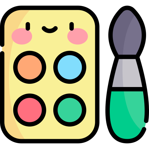 acuarela Kawaii Lineal color icono