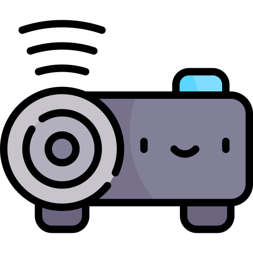 Projector Kawaii Lineal color icon