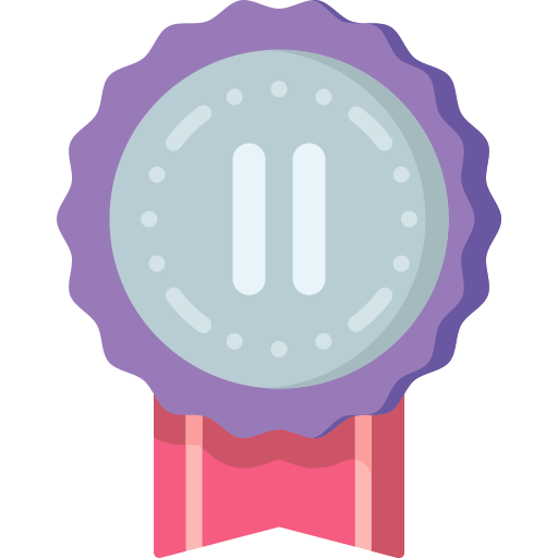 Silver medal Special Flat icon