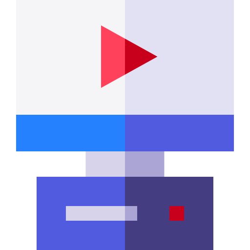 reproductor multimedia Basic Straight Flat icono