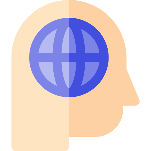 Global thinking Basic Rounded Flat icon