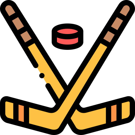 hokej na lodzie Detailed Rounded Lineal color ikona